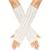 Kroppsbutiken Handledsvärmare Vit Stickade handledsvärmare