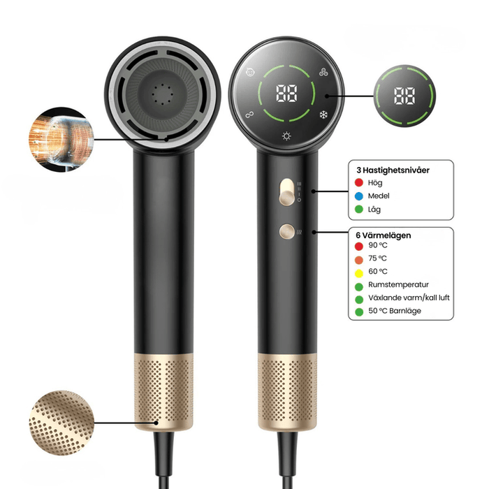 Kroppsbutiken Hårtrimmer Airflow hårtork