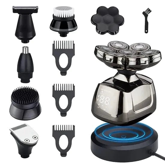 Kroppsbutiken Hårtrimmer Elektriska Huvudrakapparat - 7-i-1 Elektrisk huvudrakapparat 7D