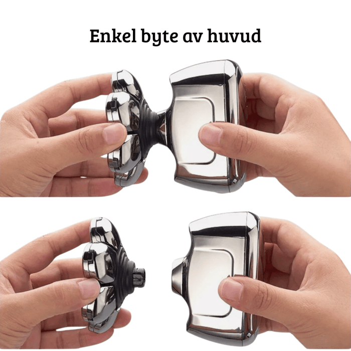 Kroppsbutiken Hårtrimmer Elektriska Huvudrakapparat - 7-i-1 Elektrisk huvudrakapparat 7D