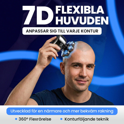 Kroppsbutiken Hårtrimmer Rakapparat huvud 7D (multifunktionell)