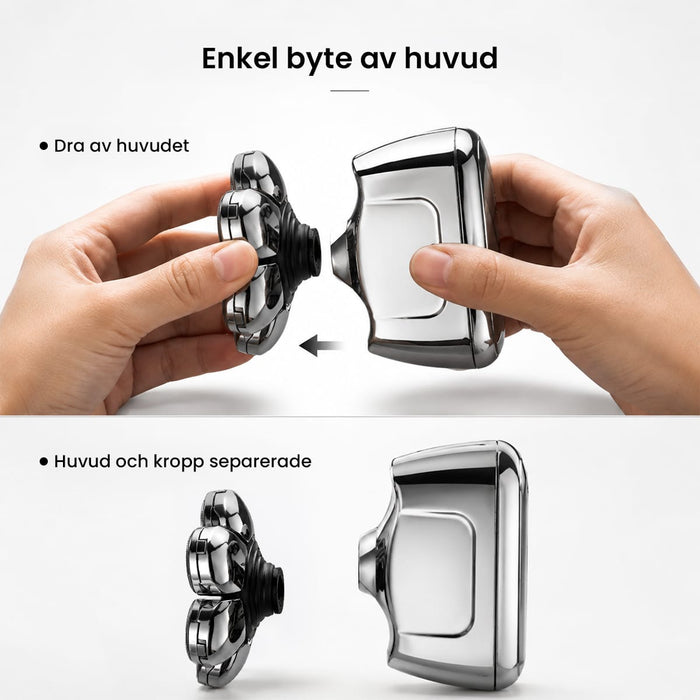 Kroppsbutiken Hårtrimmer Rakapparat huvud 7D (multifunktionell)