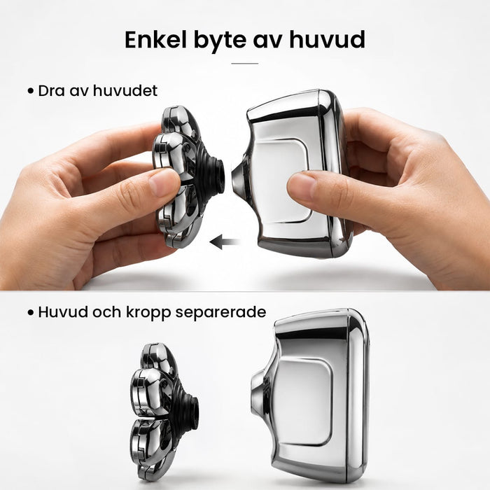 Kroppsbutiken Hårtrimmer Rakapparat huvud 7D (multifunktionell)
