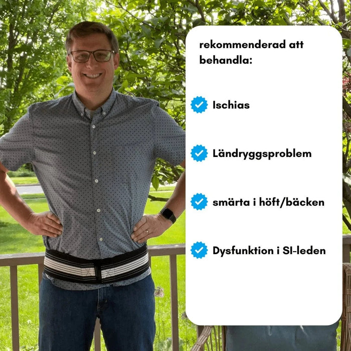 Kroppsbutiken Höftstöd Höftbälte (stöd för höft och ländrygg)