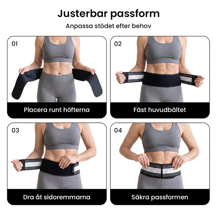 Kroppsbutiken Höftstöd Höftbälte (stöd för höft och ländrygg)