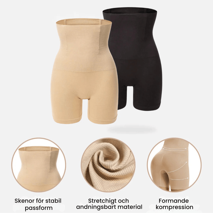 Kroppsbutiken Högmidjade kroppsformande shorts
