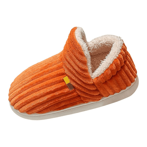 Kroppsbutiken Innetofflor Orange / 36-37 Vintertofflor med ränder