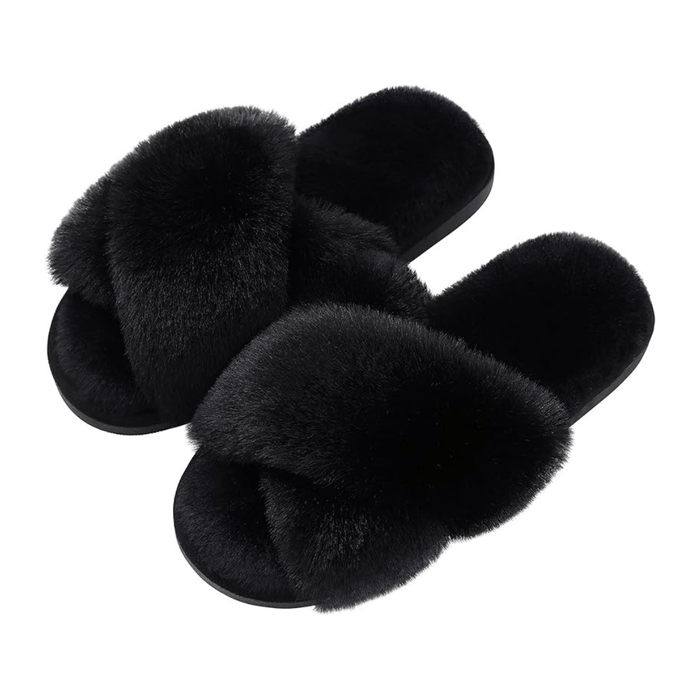 Kroppsbutiken Innetofflor Svart / 36-37 Vintertofflor fluffy