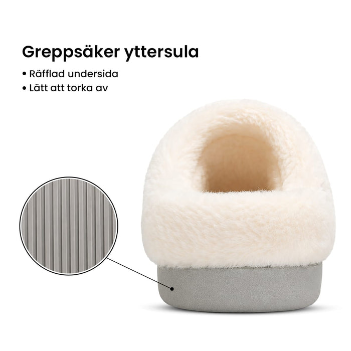 Kroppsbutiken Innetofflor Varmfodrade tofflor (halkfri sula)