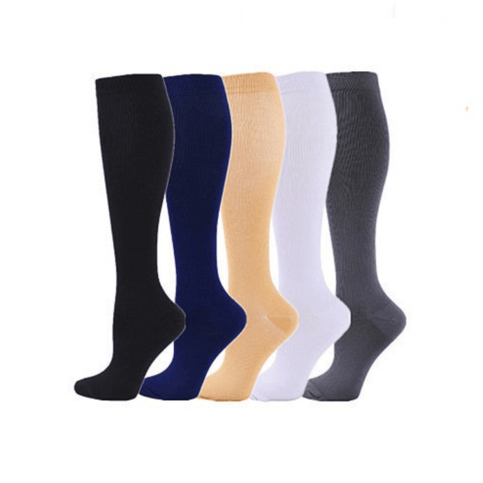 Kroppsbutiken kompressionsstrumpor 34-39 (S/M) Kompressionsstrumpor (5 par) – 20-30 mmHg