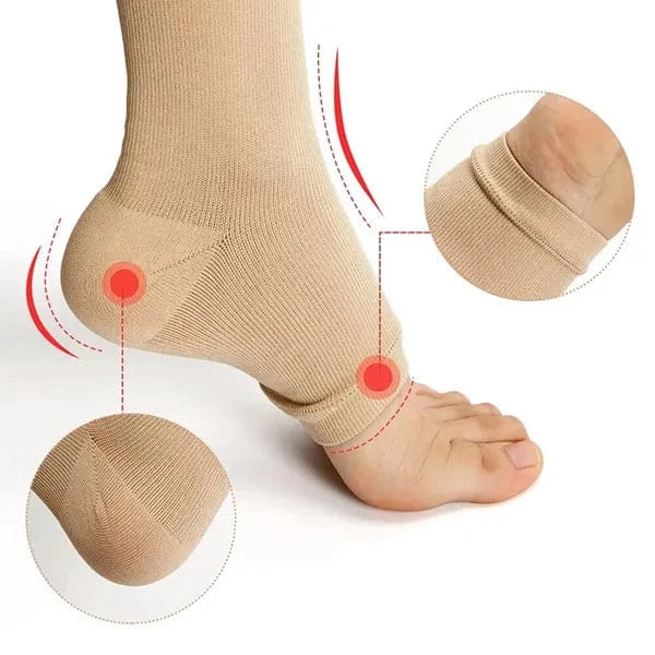 Kroppsbutiken kompressionsstrumpor Kompressionsstrumpor (dragkedja)