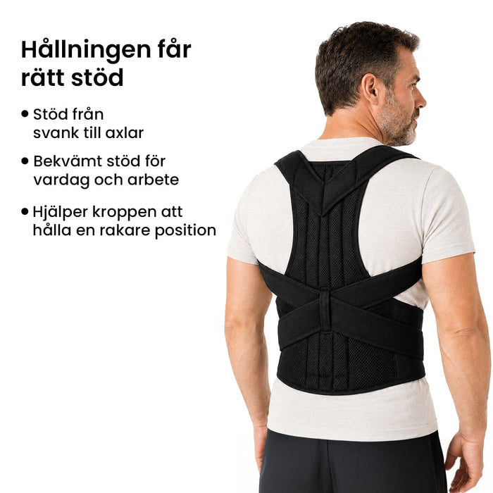 Kroppsbutiken Kroppshållning Hållningsväst med ryggstöd