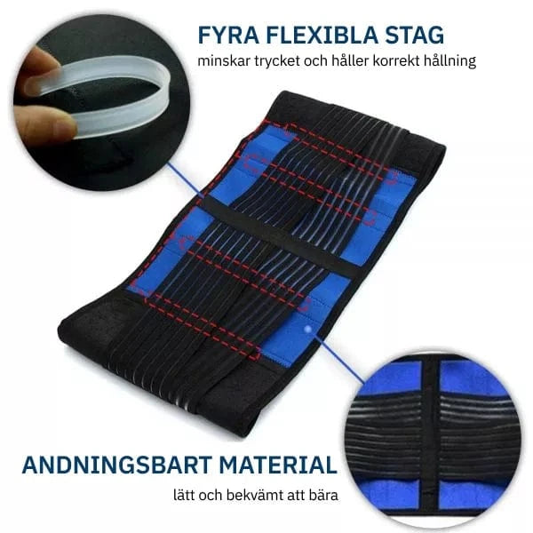 Kroppsbutiken Ländryggsbälte Ländryggsbälte (justerbart stöd)