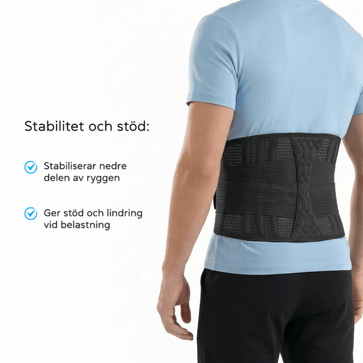 Kroppsbutiken Ländryggsbälte Ländryggsstödbälte Pro