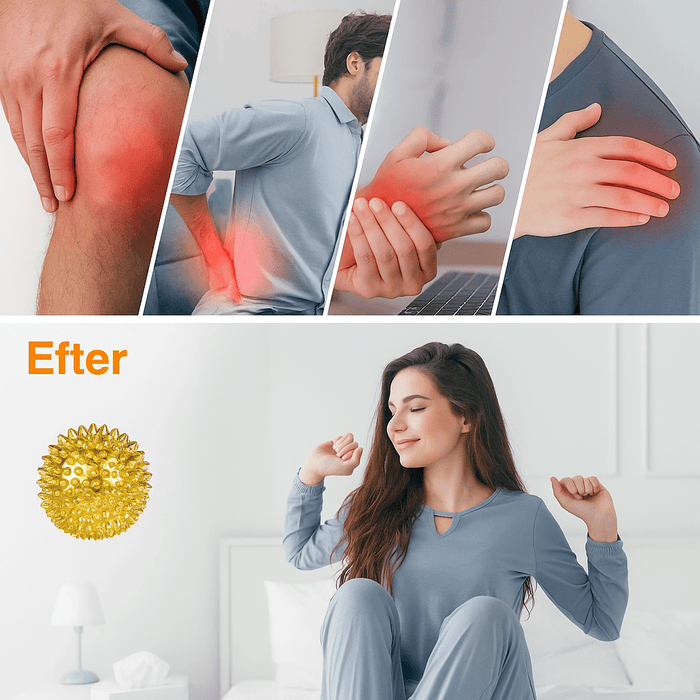 Kroppsbutiken Massage Guld (5.6cm) Massageboll med magnetterapi