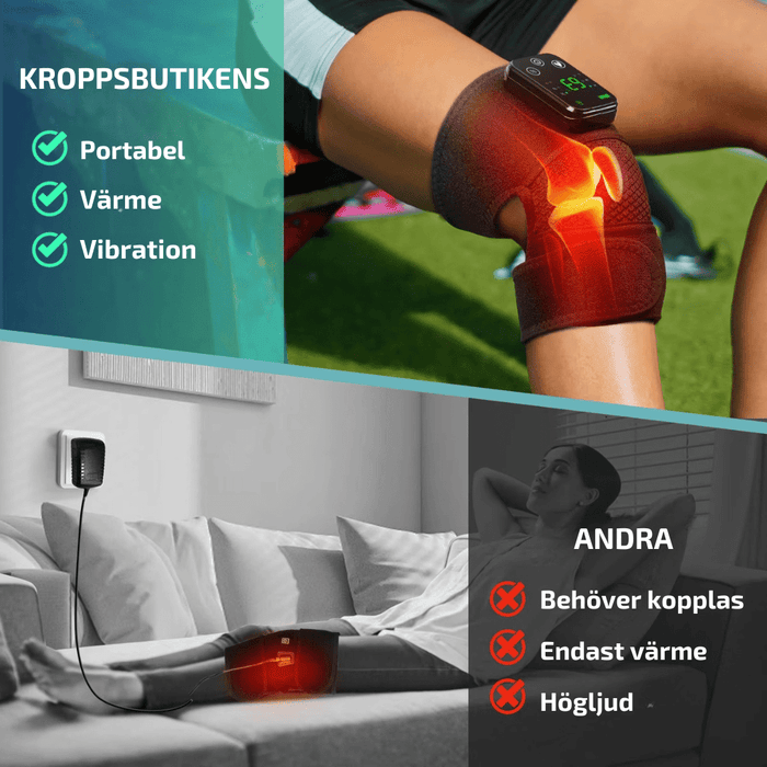 Kroppsbutiken Massage Värme-massageredskap för knä och axel
