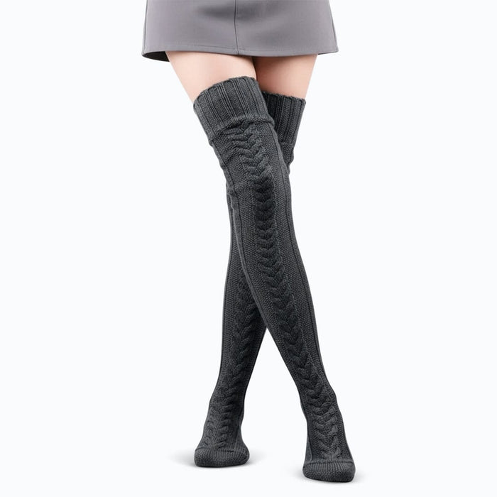 Kroppsbutiken Mörkgrå CozySocks - Varma och sköna långstrumpor