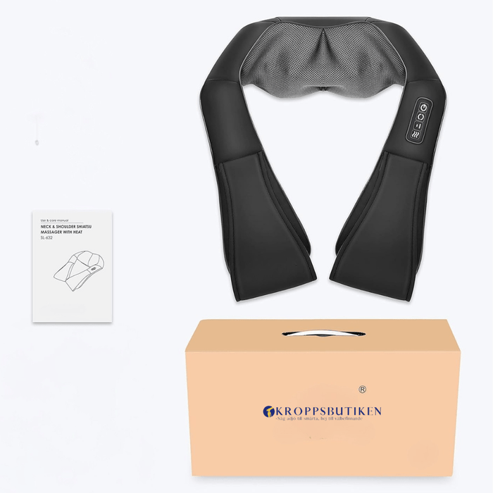 Kroppsbutiken Nackmassage Shiatsu massager för nacke och rygg med värme