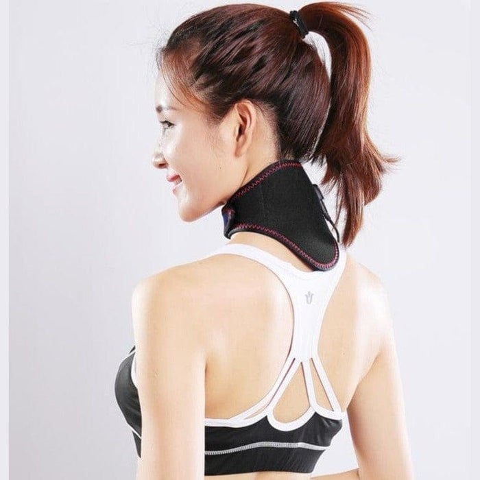 Kroppsbutiken Nackstöd Svart Nackvärmare med värme