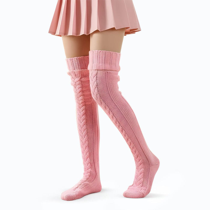 Kroppsbutiken Rosa CozySocks - Varma och sköna långstrumpor