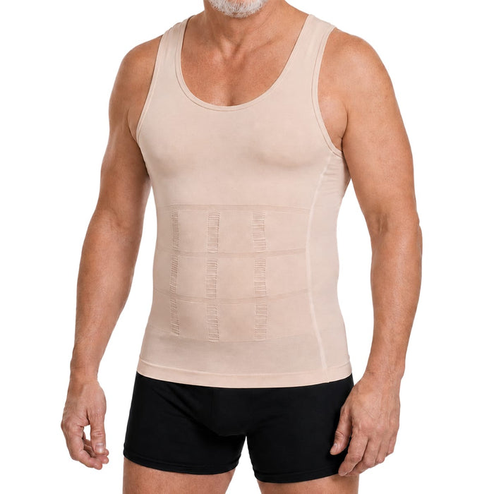 Kroppsbutiken Shapewear Beige / S Undertröja (slimmande herrmodell)