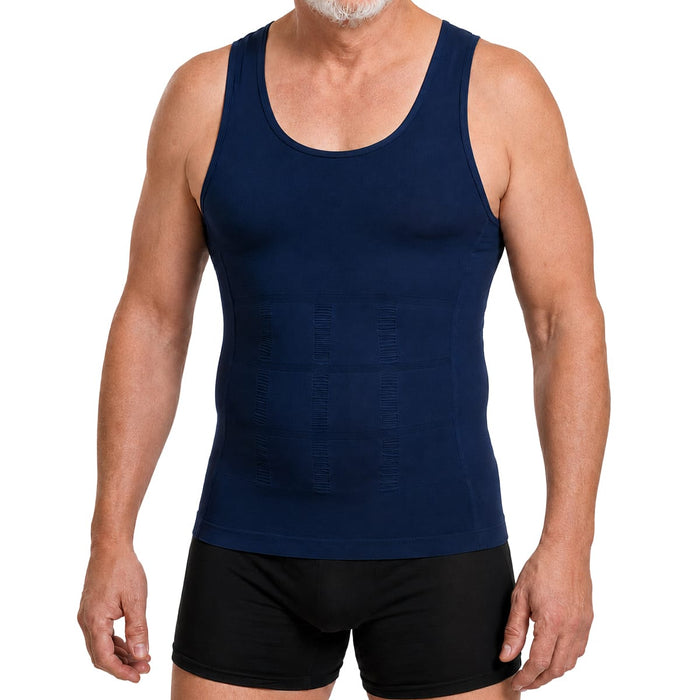 Kroppsbutiken Shapewear Marinblå / M Undertröja (slimmande herrmodell)