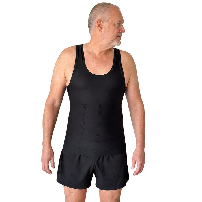 Kroppsbutiken Shapewear Svart / S Undertröja (slimmande herrmodell)
