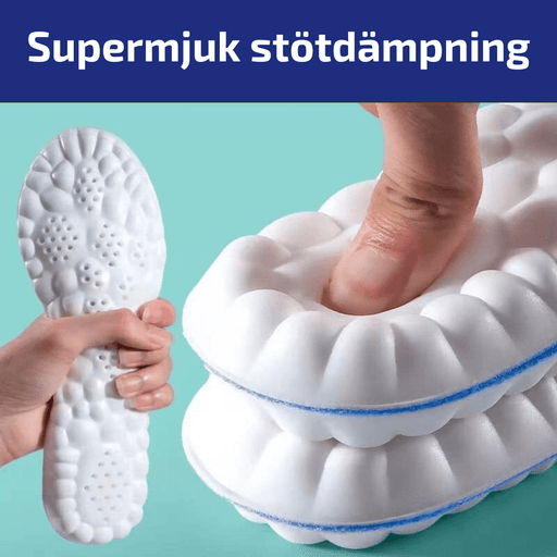 Kroppsbutiken Skoinlägg 4D stötdämpande inläggssulor