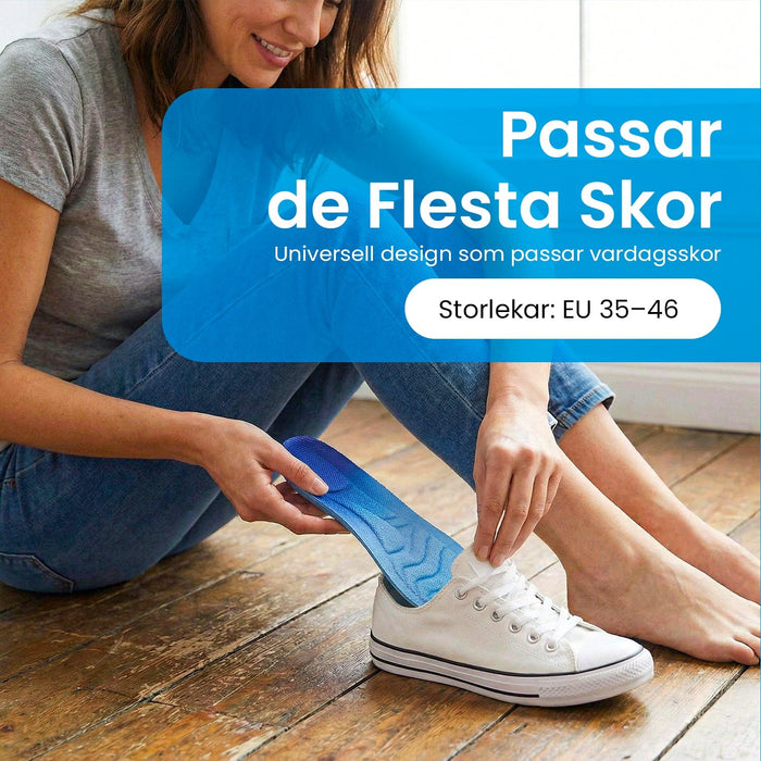 Kroppsbutiken Skoinlägg 4D stötdämpande inläggssulor