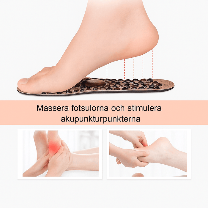 Kroppsbutiken Skoinlägg Massageinlägg med stenmotiv