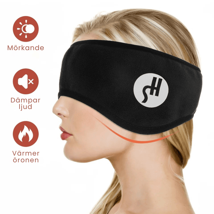 Kroppsbutiken sovmask Sovmask 3-i-1 ljuddämpande