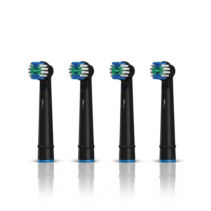 Kroppsbutiken Tandborste Svart Smile Pro Eltandborste huvud (4-pack)