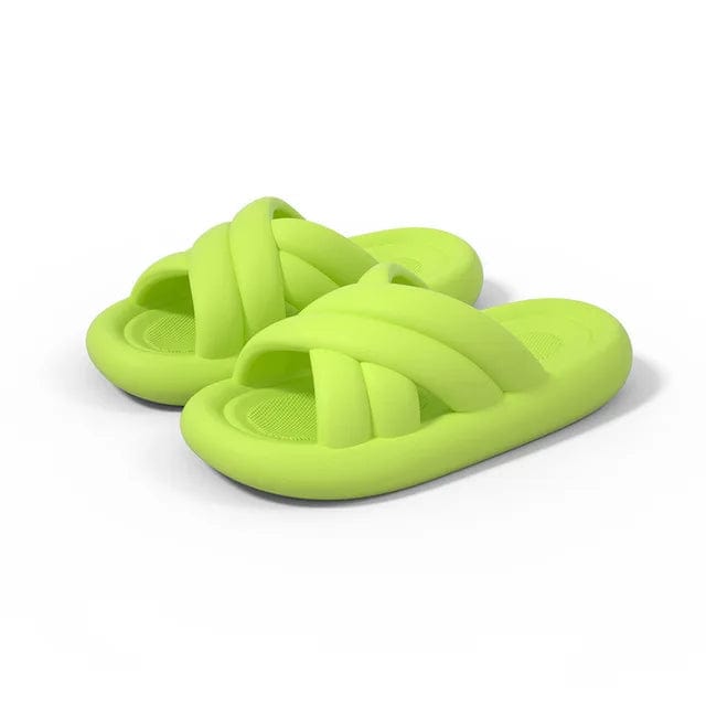 Kroppsbutiken Tofflor Grön / 36-37(passar 35-36) Tofflor med korsett