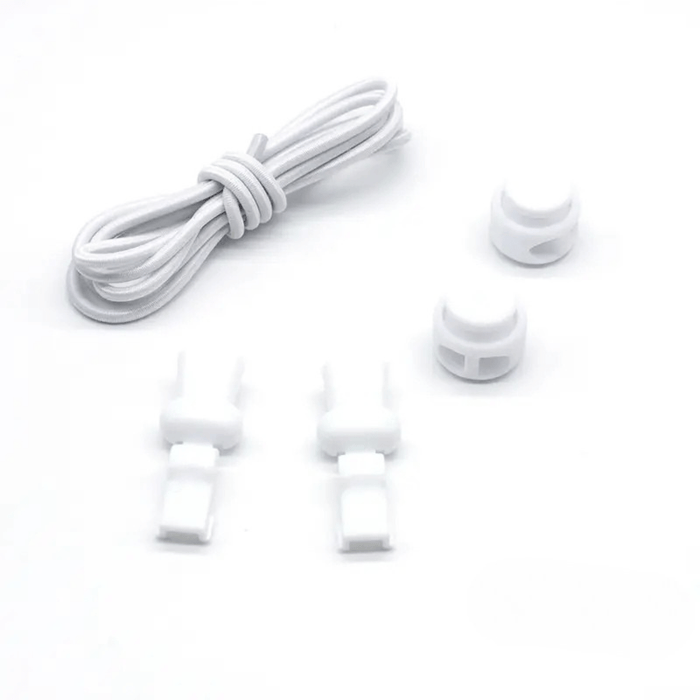 Kroppsbutiken Vit Elastiska automatiska skosnören