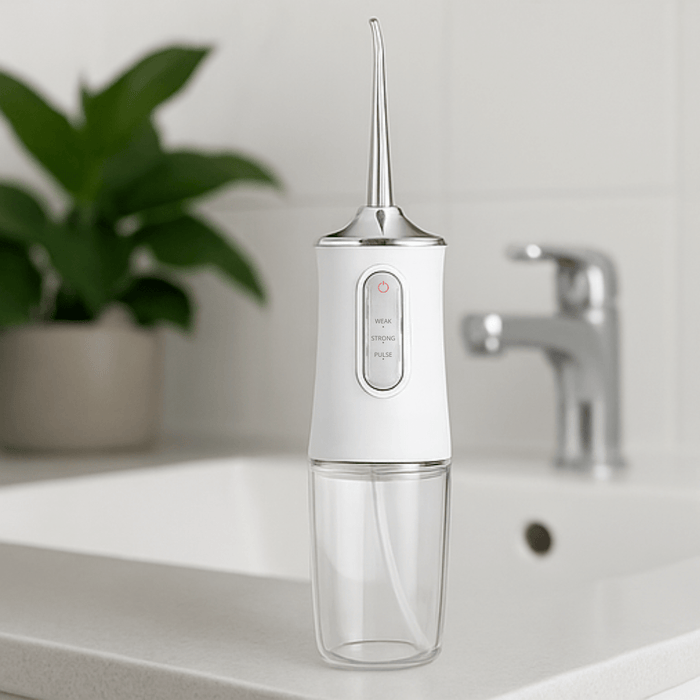 Ortopediskakuddar.se AquaDent™ – Smart Portabel Munspolning med Tryckrent Vatten